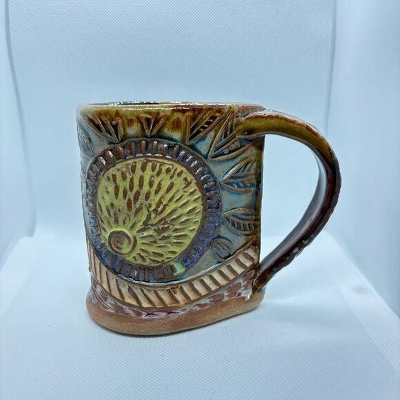 Sun Design Artisan Stoneware Raindrop Tea Coffee Mug from Bumble Bee Pottery - Picture 4 of 12